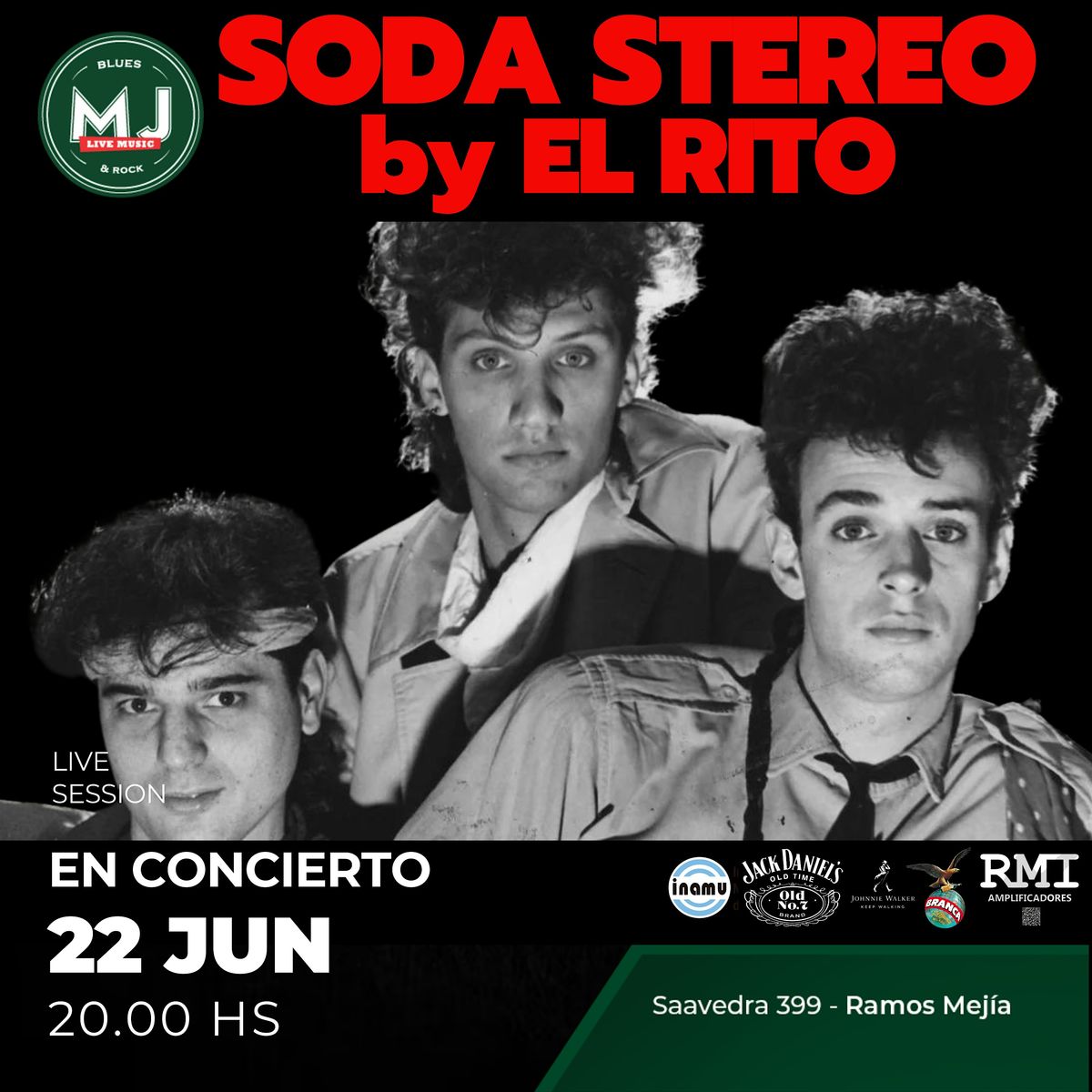 SODA STEREO BY EL RITO, Mr Jones Blues Pub, Ramos Mejía, 22 June 2024 ...