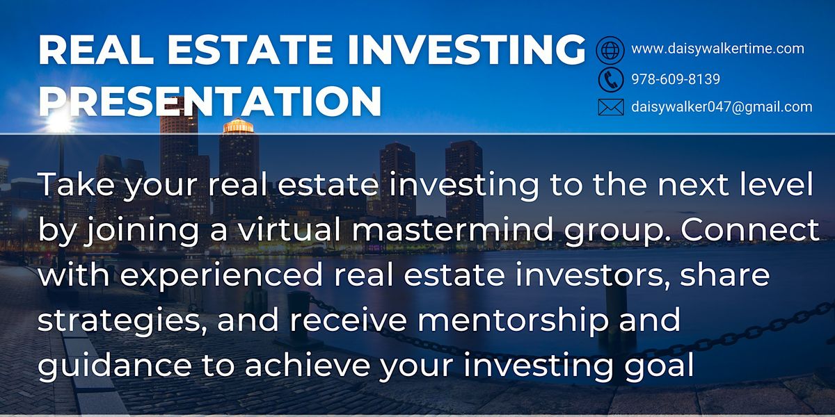 The Art of Real Estate Investing Boxford MA, Online via zoom, Boxford