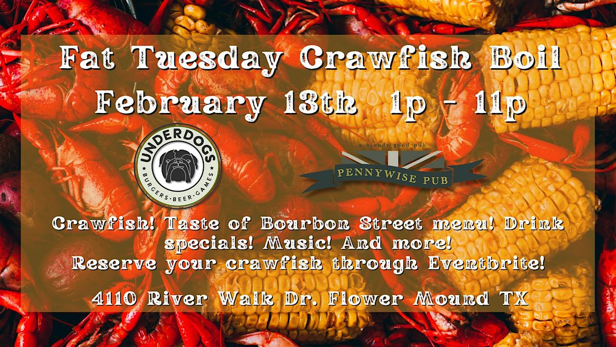 Taste of Bourbon Street Fat Tuesday Crawfish Boil, 4110 River Walk Dr