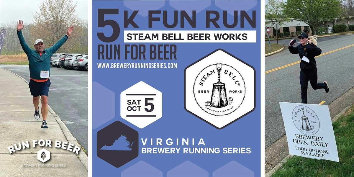 5k Beer Run x Steambell Beer Works 2024 Virginia Brewery Running
