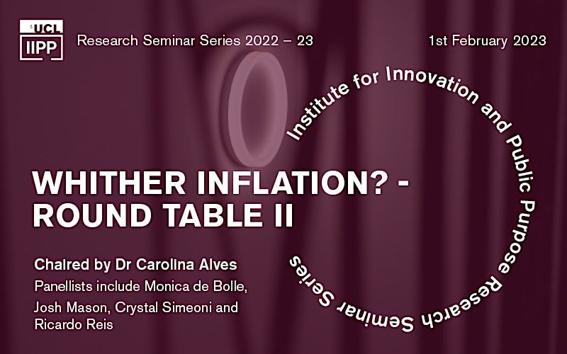 IIPP Research Seminar WHITHER INFLATION Round Table II Institute 