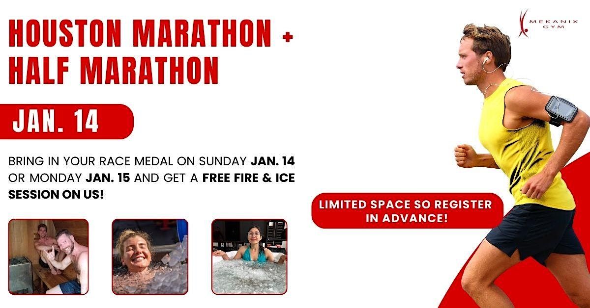 FREE Sauna & Cold Plunge Recovery for Houston Marathoners (& Half