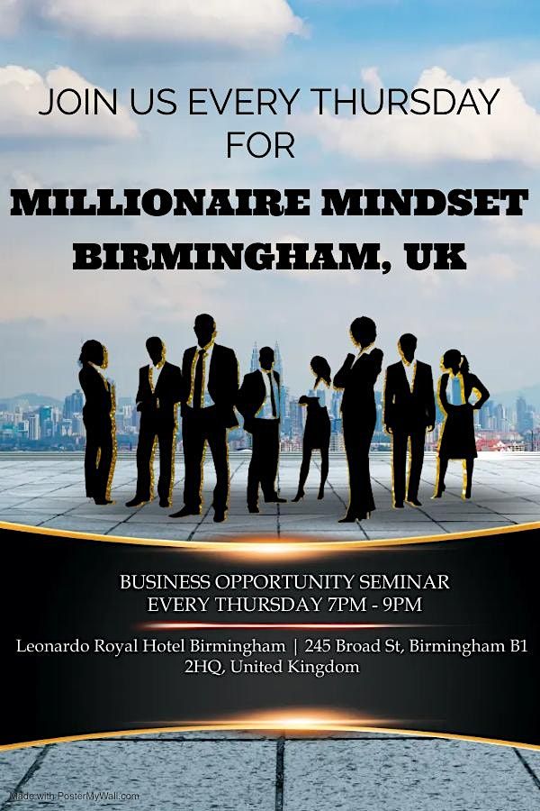 Millionaire Mindset Birmingham, UK | Event in Birmingham | AllEvents