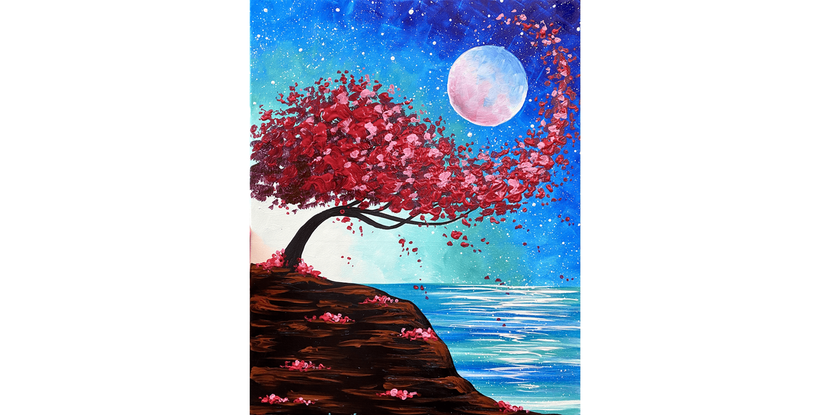 From Here To The Moon - Paint and Sip in Sacramento | Classpop!™, 15 February | Event in Elk Grove | AllEvents