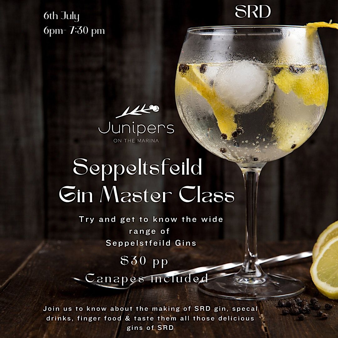 Seppeltfield Road House Distillers Gin Master class, Junipers on the