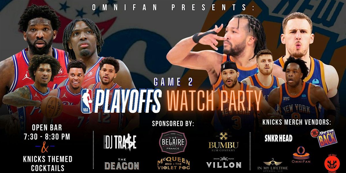 Knicks vs. 76ers Game 2 Playoffs Watch Party, Midtown Manhattan, New ...