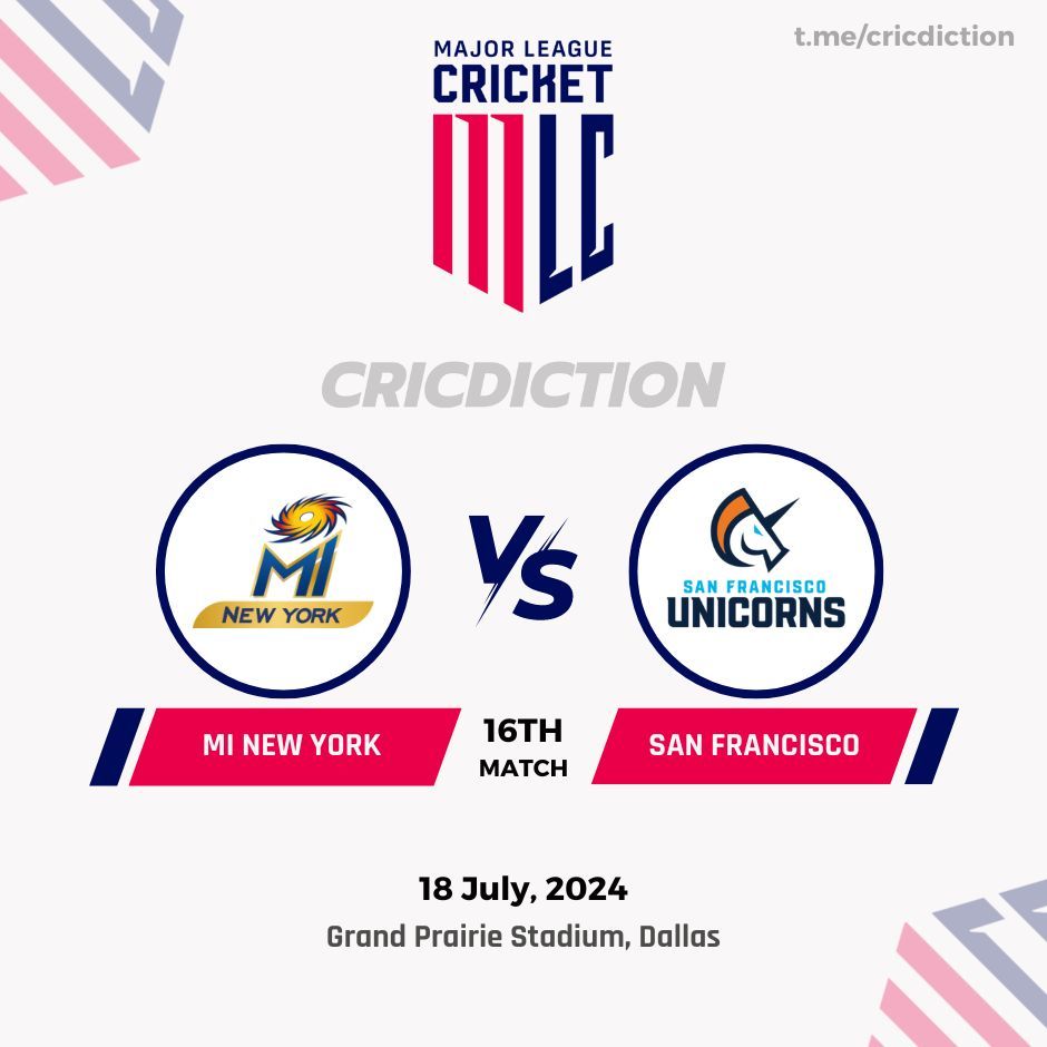 MI New York vs. San Francisco Unicorns, 22 June | Event in Grand Prairie | AllEvents