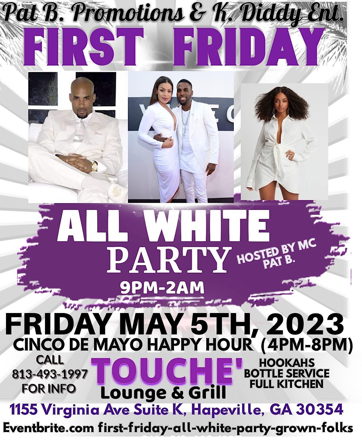 FIRST FRIDAY ALLWHITE PARTYThe Southside Sexy Vibes, Touche Lounge