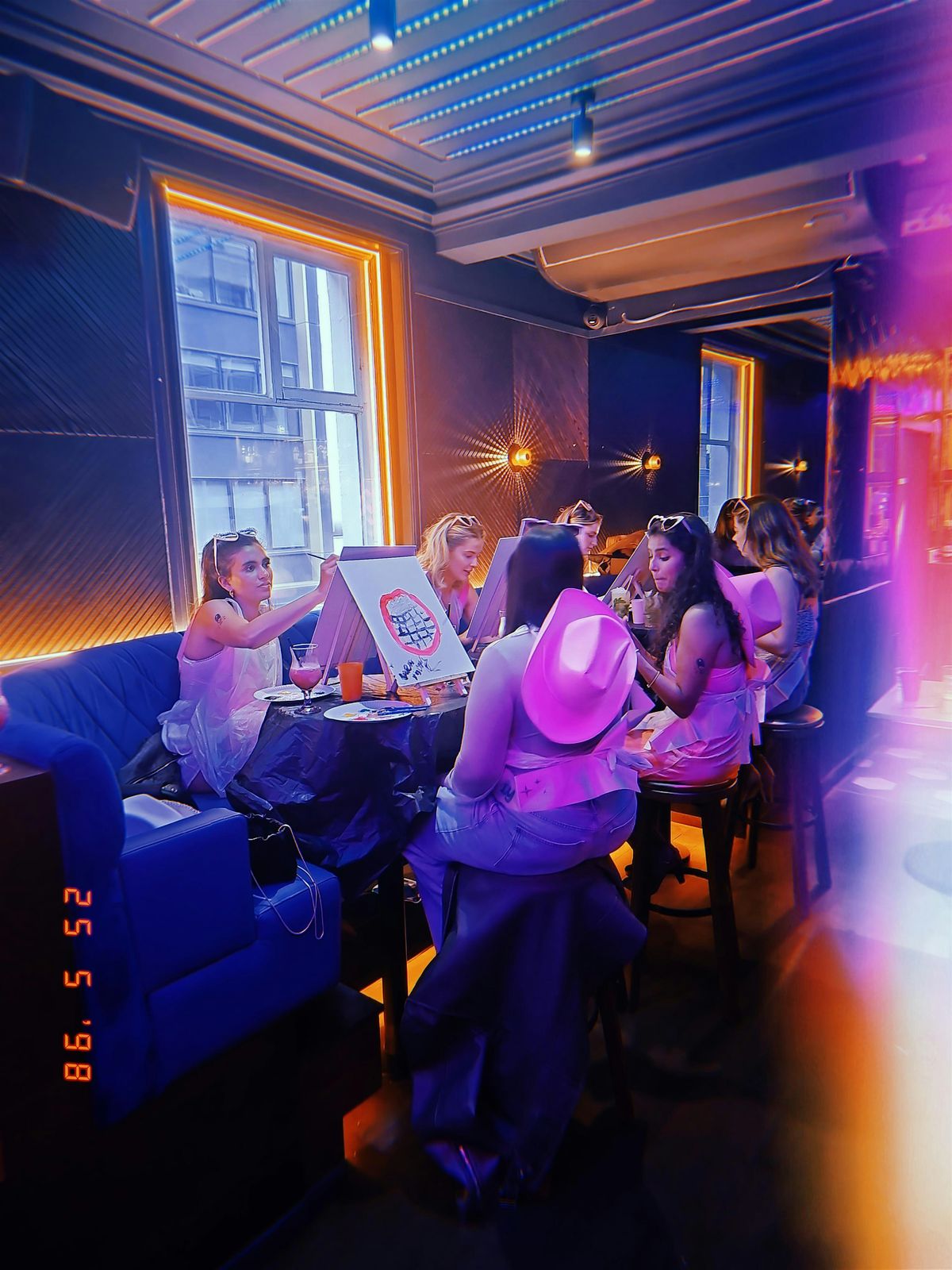 Boozy Brushes, Landscape Paint Party, Glasgow, Blue Dog, Glasgow, 27