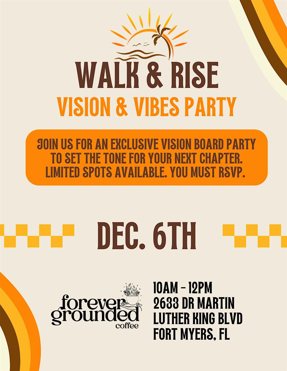 Walk & Rise: Vision & Vibes, 6 December | Event in Fort Myers | AllEvents