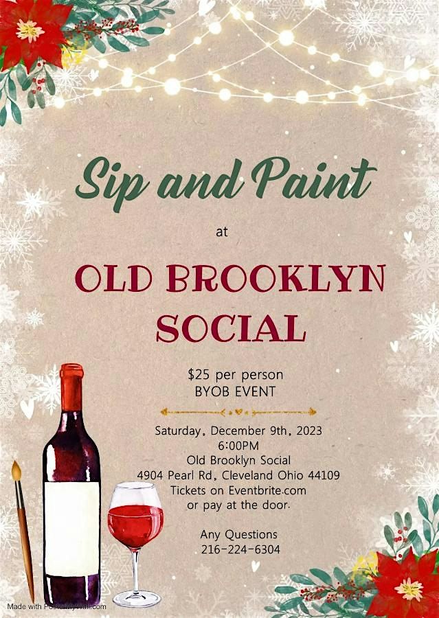 SIP and PAINT at Old Brooklyn Social, 4904 Pearl Rd, Cleveland, December 9 2023 AllEvents.in