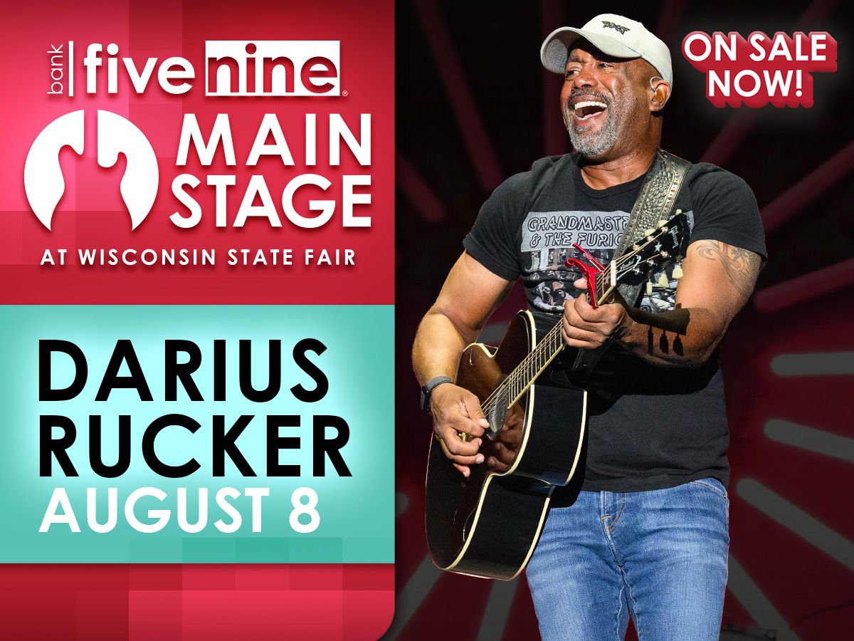 Darius Rucker - Wisconsin State Fair at Wisconsin State Fair - Bank Five Nine Main Stage, 8 August | AllEvents
