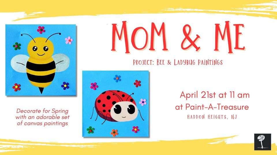 Mom N Me Mixed Media Canvas, PaintaTreasure Studio Haddon Heights