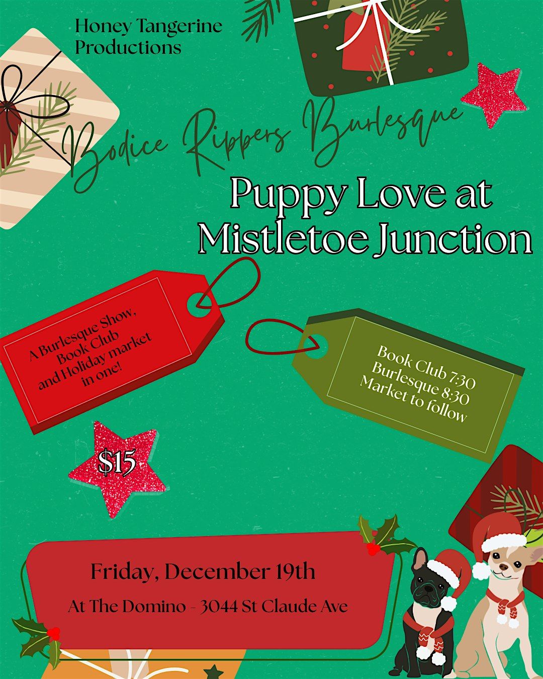 Bodice Rippers Burlesque: Puppy Love at Mistletoe Junction, 19 December | Event in New Orleans | AllEvents