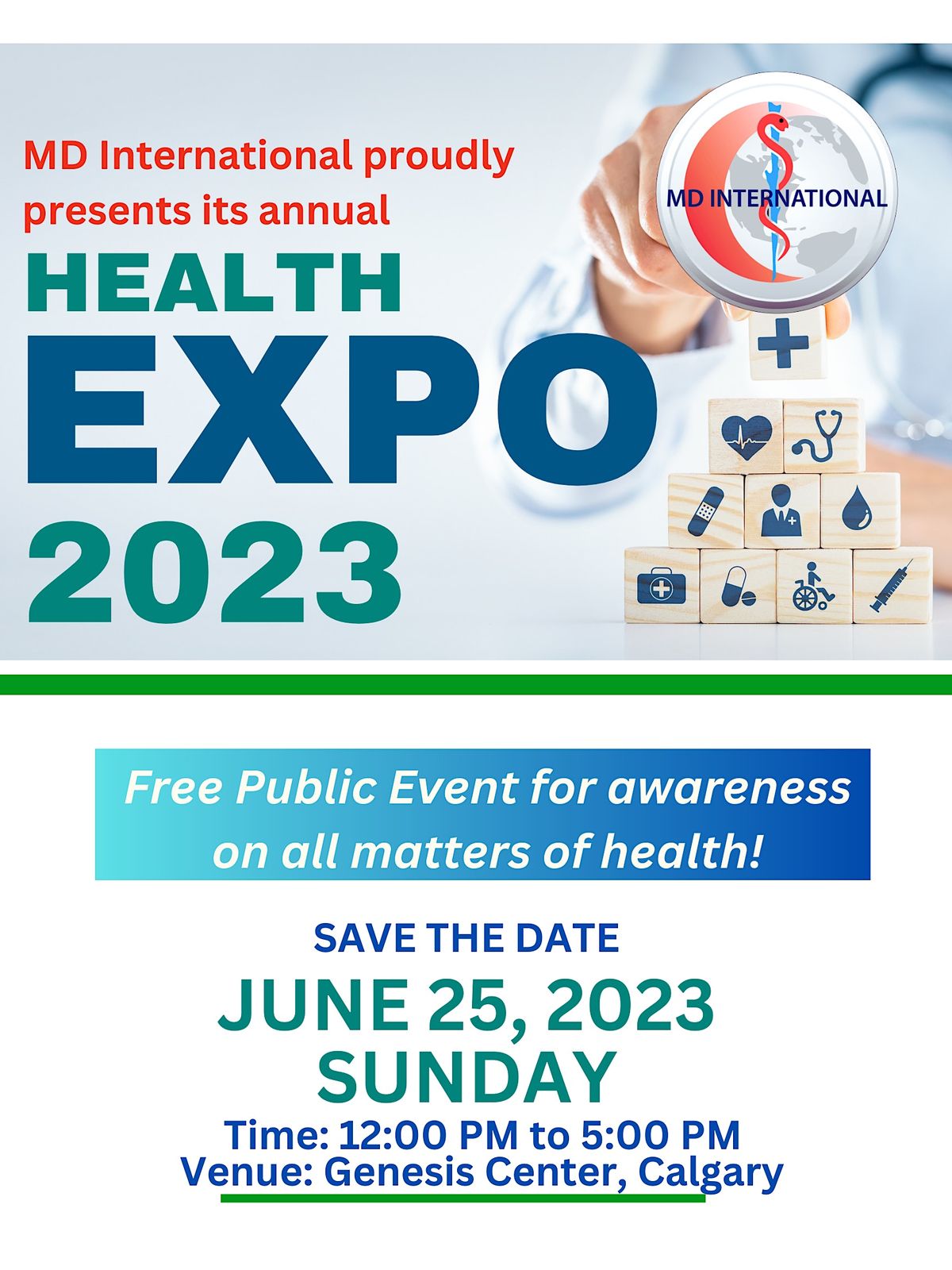 MDI Health Expo 2023, The Genesis Centre, Calgary, 25 June 2023
