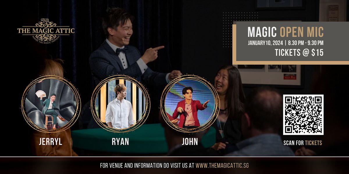Wednesday Night Magic Open Mic at The Magic Attic Singapore, 3 Lorong ...