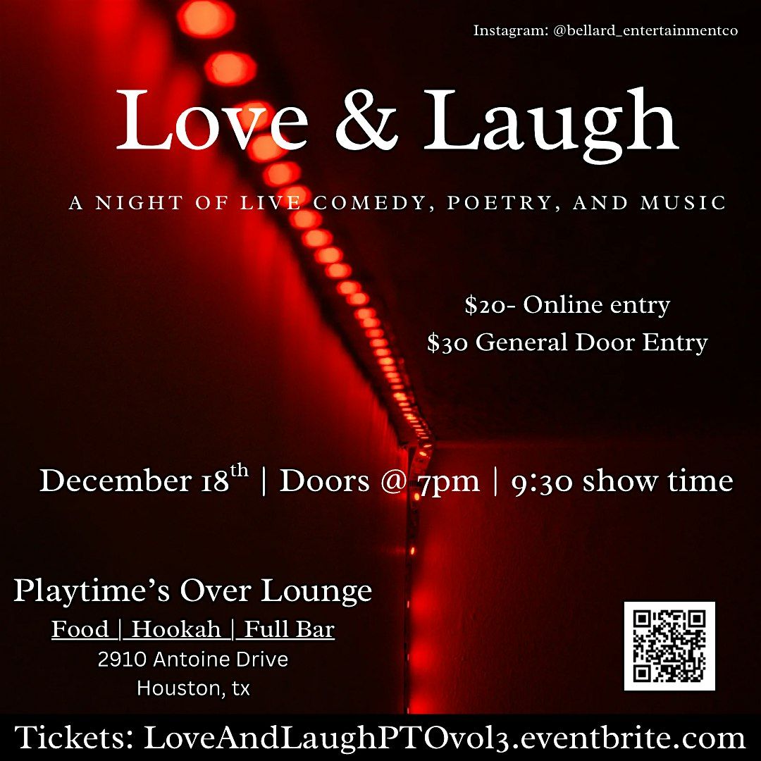 Love and Laugh, 18 December | Event in Houston | AllEvents