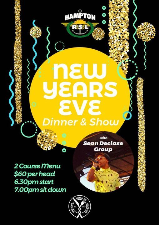 New Years Eve at Hampton RSL, 25 Holyrood St, Hampton VIC 3188, Australia, Cheltenham, December