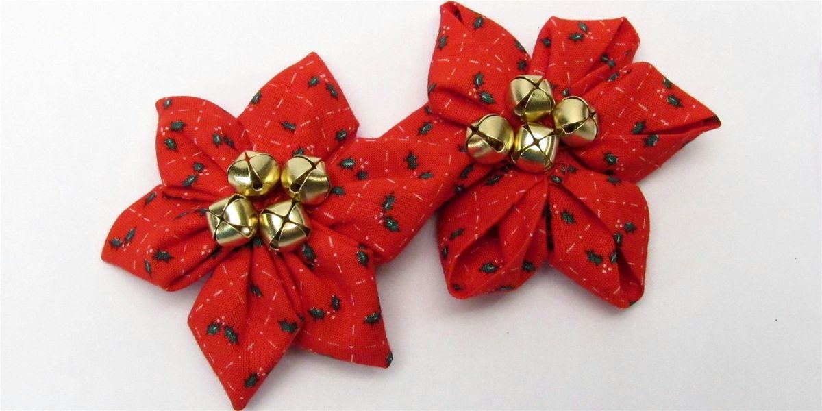 Scrap Fabric Poinsettia Ornaments | Jake Willwerth, instructor, 1 December | Event in Gloversville | AllEvents