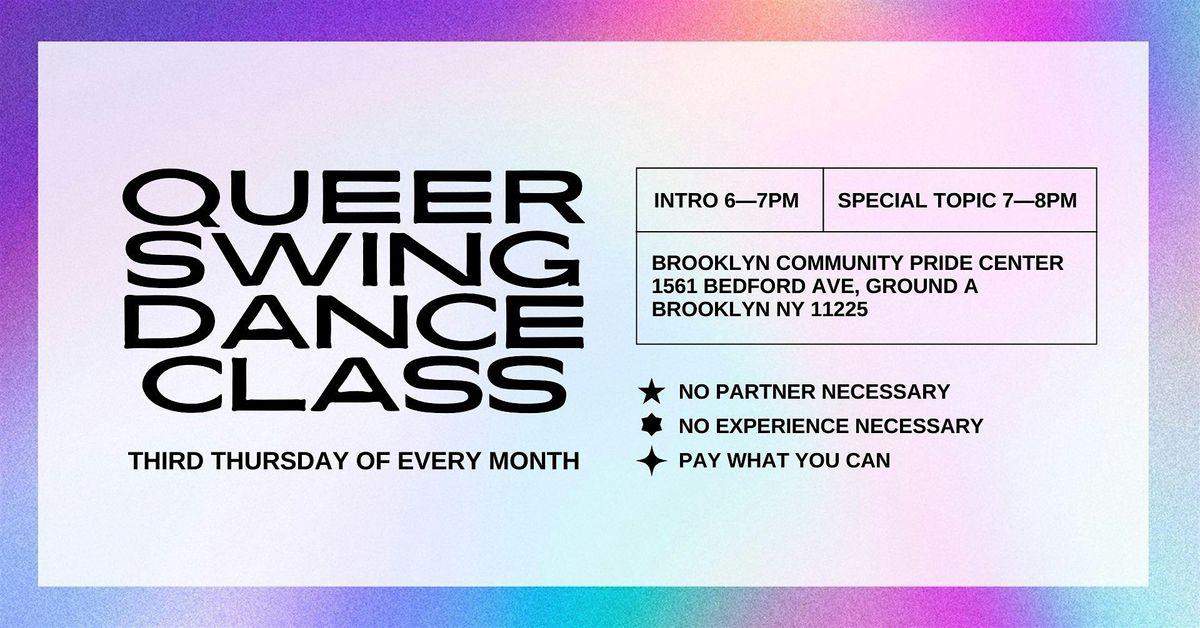 Queer Swing Dance - Monthly Lesson | Event in Brooklyn | AllEvents