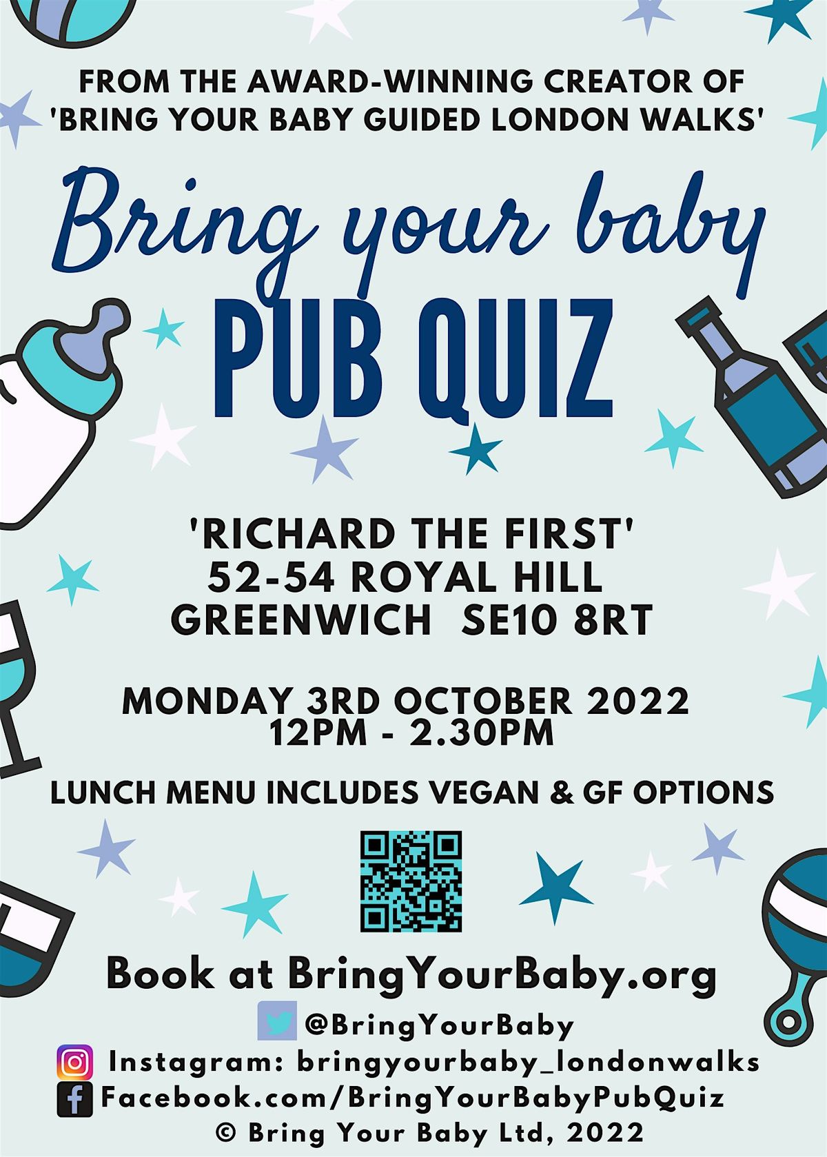 BRING YOUR BABY PUB QUIZ @ Richard the First, GREENWICH (SE10) | Event in London | AllEvents