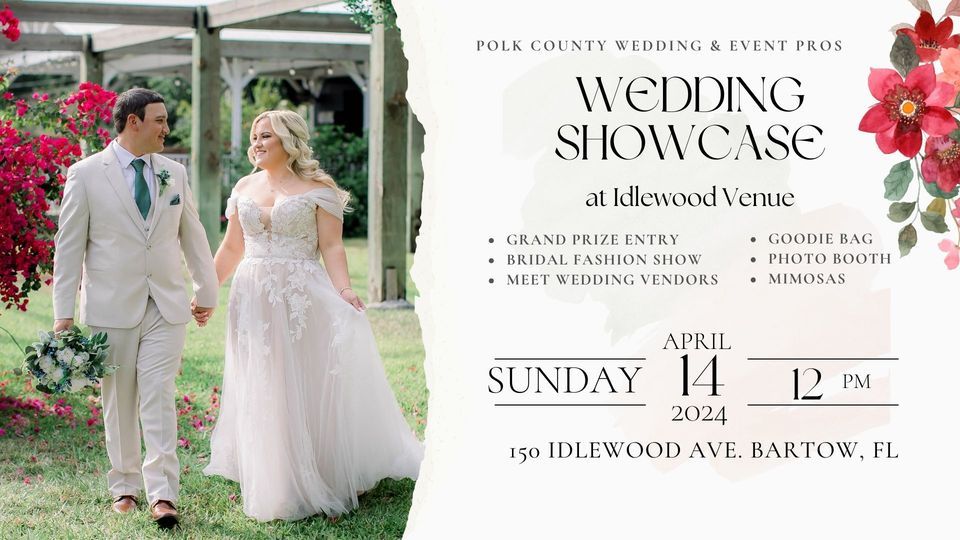 Wedding Showcase Hosted by PCWEP, Idlewood Venue, Bartow, April 14