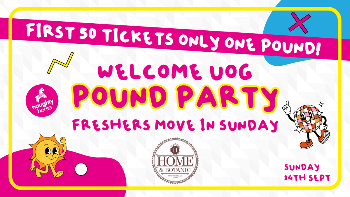 UOG FRESHERS - MOVE IN SUNDAY - POUND PARTY [First 50 Tickets Only £1], 14 September | Event in Cheltenham