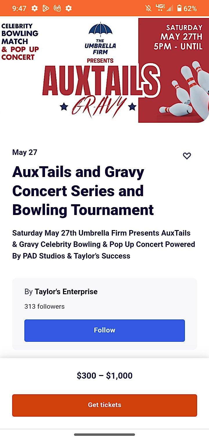 AuxTails and Gravy Concert Series and Bowling Tournament, 5100 Goodson
