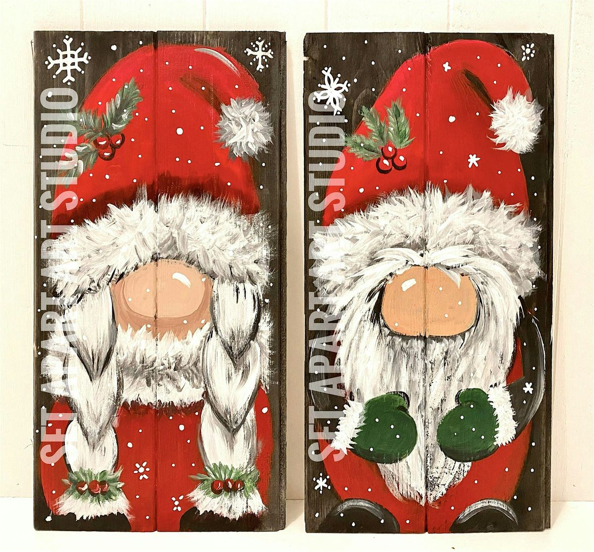 The Clauses Wood Board Painting Class, 13 December | Event in Jefferson | AllEvents