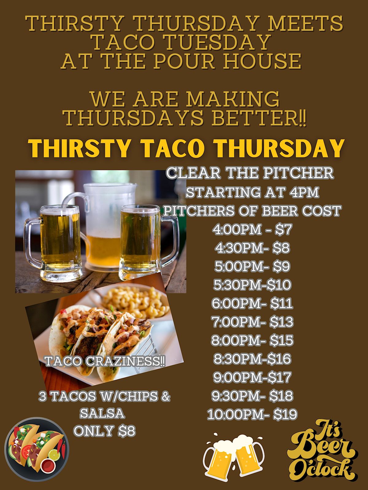 Thirsty Taco Thursdays at the Pour House | Event in Monrovia | AllEvents