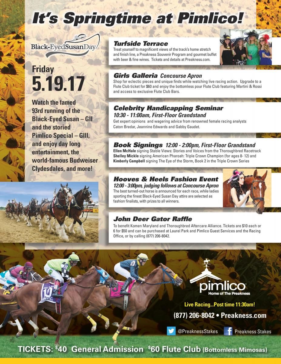 Black Eyed Susan Stakes at Pimlico Race Course, 16 May | Event in Baltimore | AllEvents