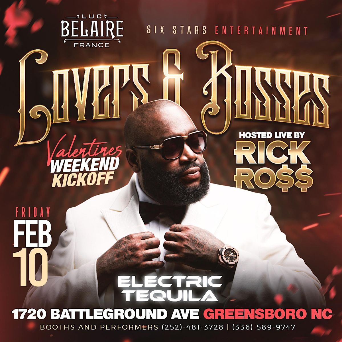 Lovers & Bosses Hosted by Rick Ross, Electric Tequila Bar and Grill