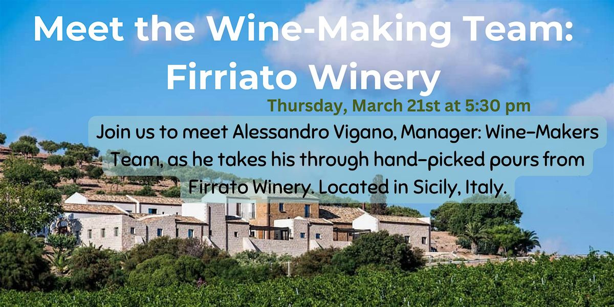 Sicily, Italy Wine Tasting Meet the WineMaking Team Firriato Winery