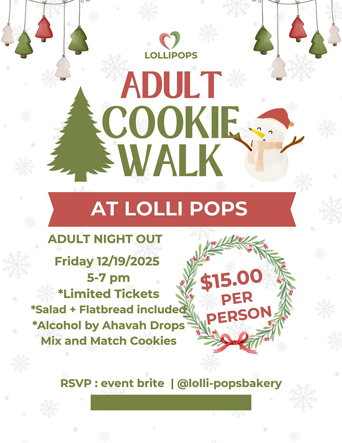 Adults Night Cookie Walk, 19 December | Event in Elysian | AllEvents