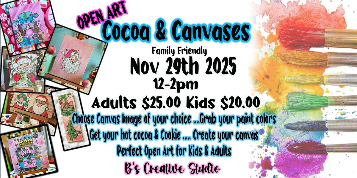 OPEN ART COCOA & CANVASES, 29 November | Event in Springfield | AllEvents