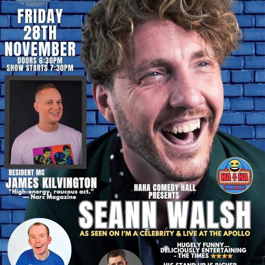 Ha Ha Comedy Hall - Seann Walsh's Christmas Cracker, 28 November | Event in Middlesbrough | AllEvents
