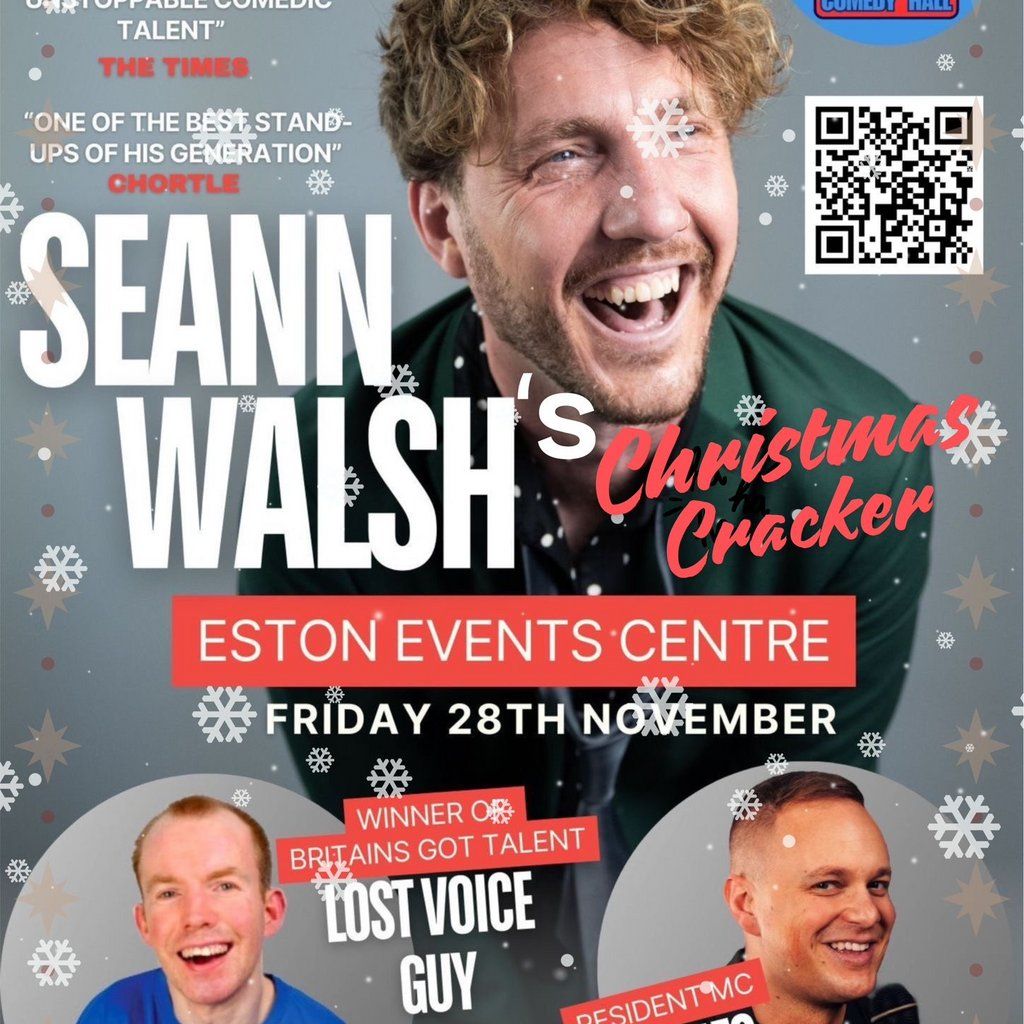Ha Ha Comedy Hall - Seann Walsh's Christmas Cracker, 28 November | Event in Middlesbrough | AllEvents