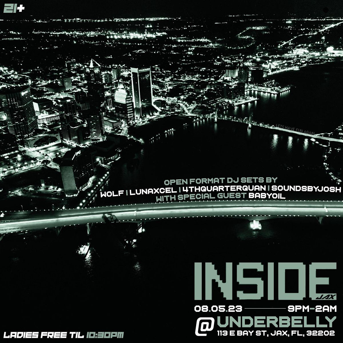 INSIDE JAX Ep 005, Underbelly, Jacksonville, August 5 to August 6