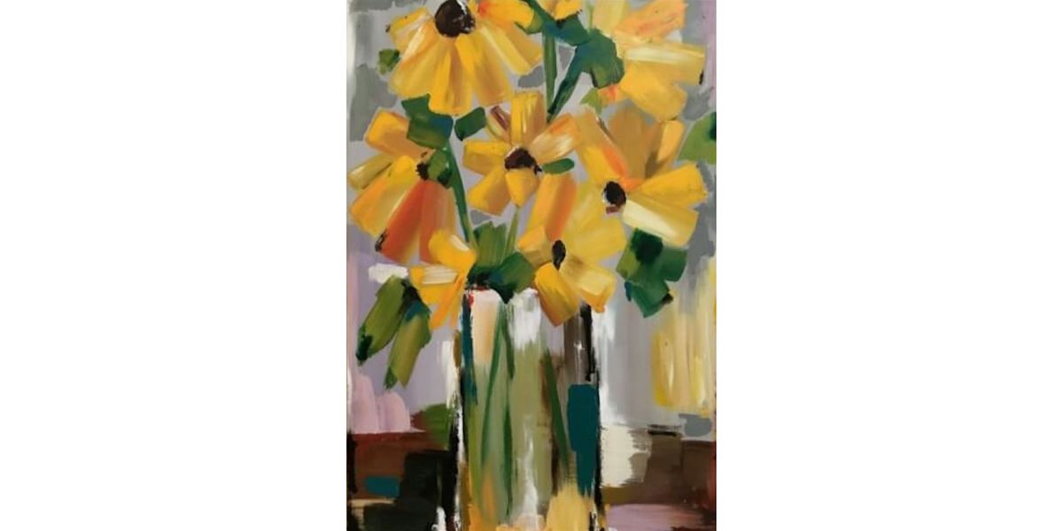 Paint & Sip in Melbourne: Yellow Flowers | Event in Kew | AllEvents