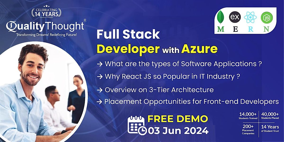 Free Demo On Full Stack Developer with Azure, #302, 3rd FLoor Nilgiri ...