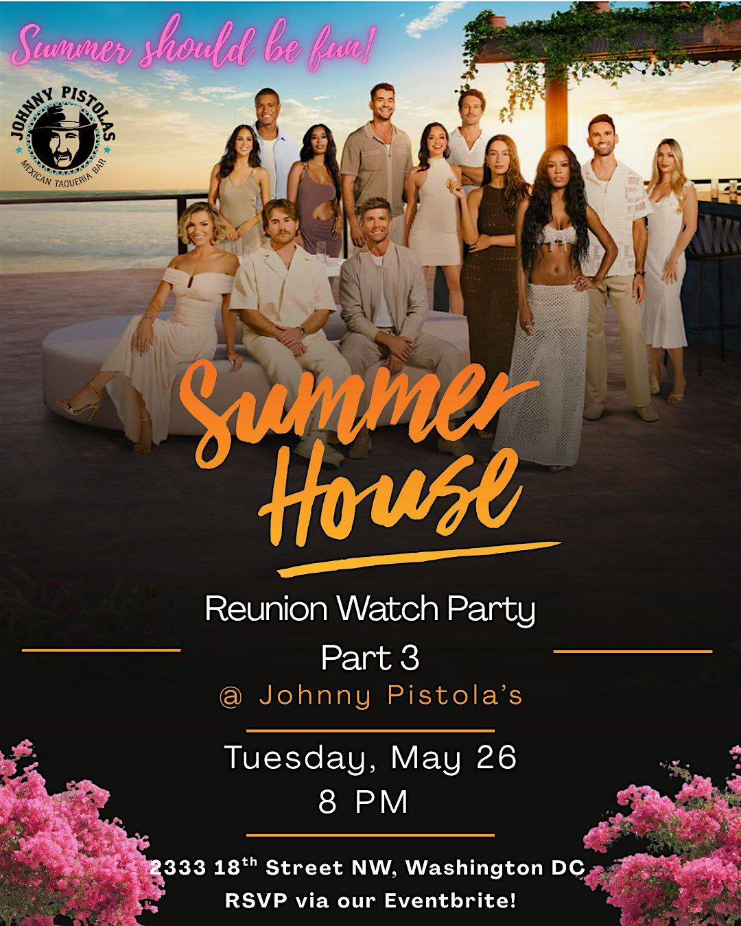 Summer House Reunion Part 3 Watch Party, Johnny Pistolas, Washington, 9 ...
