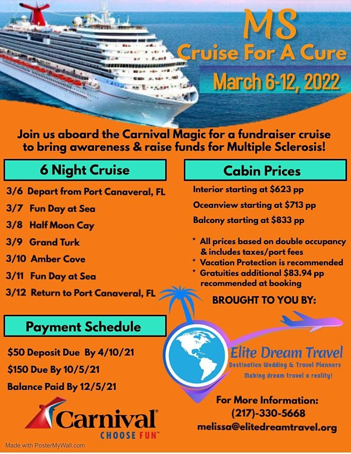 Cruise For A Cure 2022 Ms Cruise Port Canaveral Cruise Port Terminal One March 6 To March 12 Allevents In Port Canaveral Cruise Ship Schedule 2022
