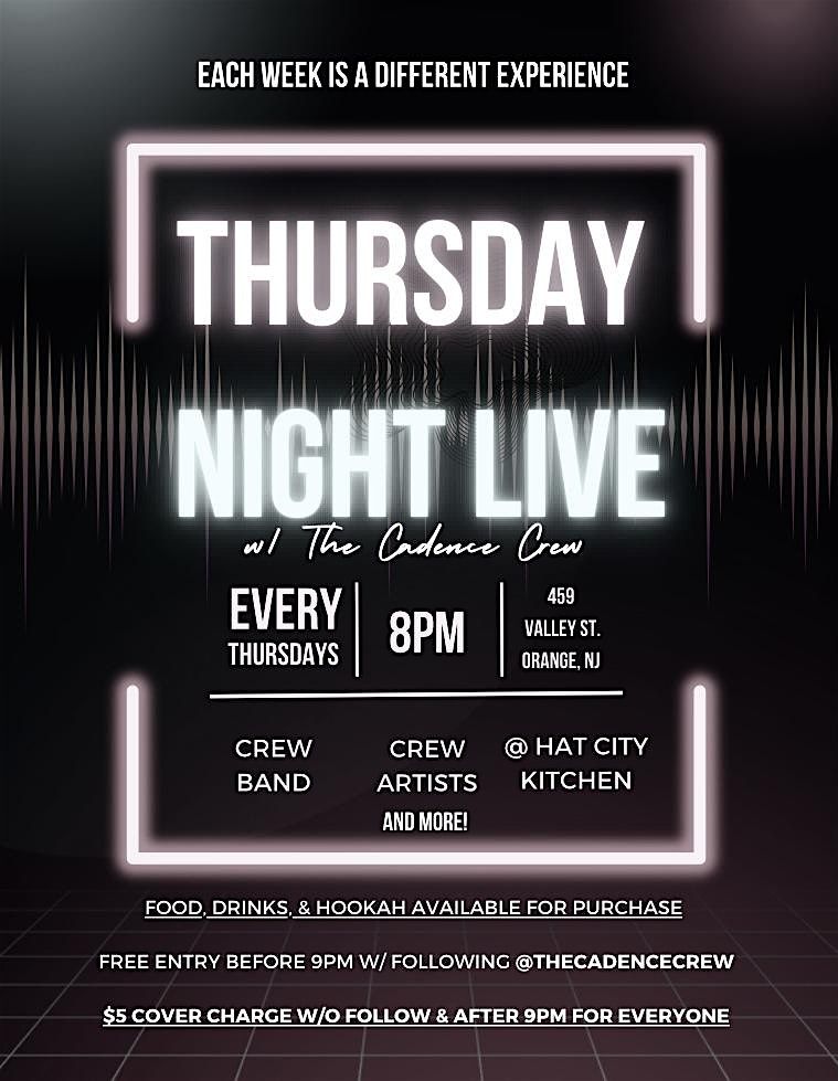 Thursday Night Live, Hat City Kitchen, Valley Street, City of Orange