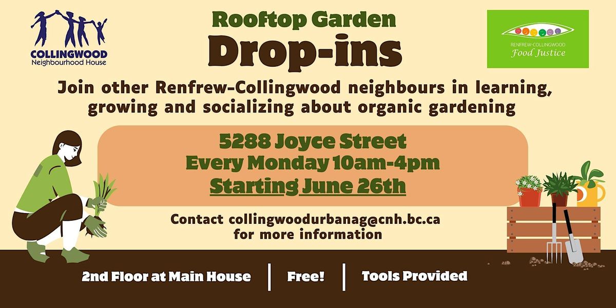 Rooftop Garden Dropin Sessions at Collingwood Neighbourhood House