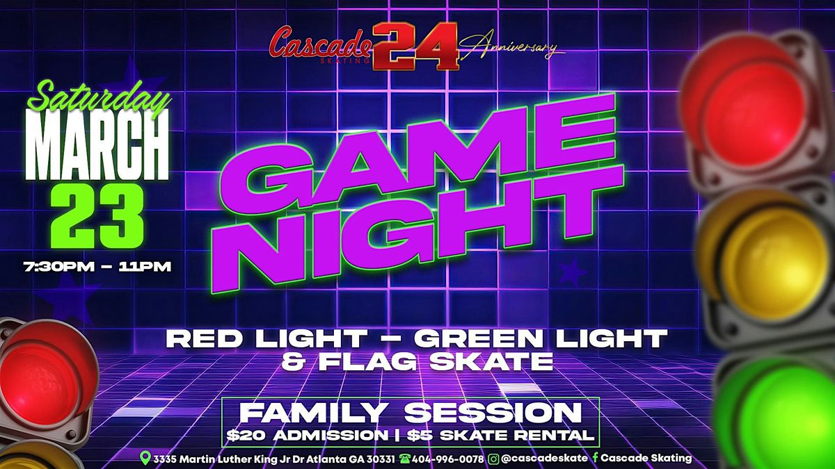 Atlanta Skating Rink Game Night at Cascade Skating Rink, Cascade Skating Rink, Atlanta, 23 ...