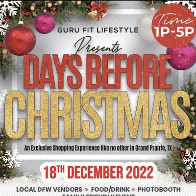 Guru Fit Lifestyle Presents Days Before Christmas A Shopping Experience