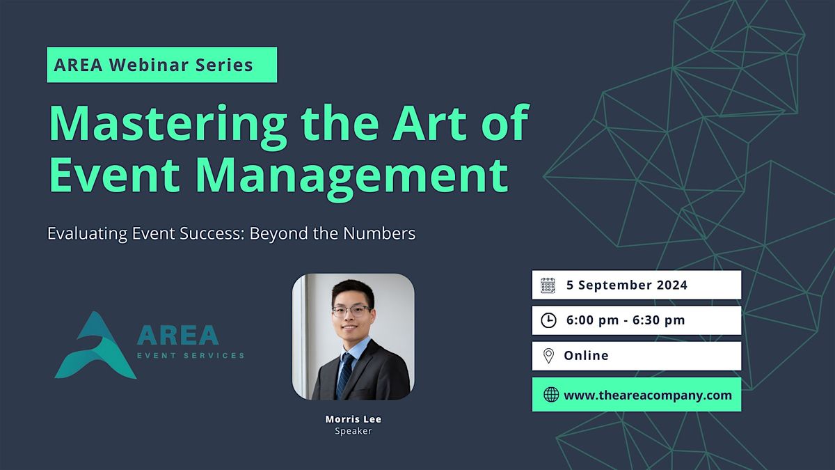 Final Numbers Event AREA Webinar Series - Evaluating Event Success: Beyond the Numbers ...