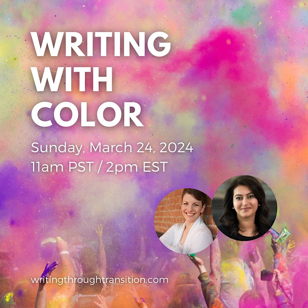 Writing with color holi edition march 24 2024 online event