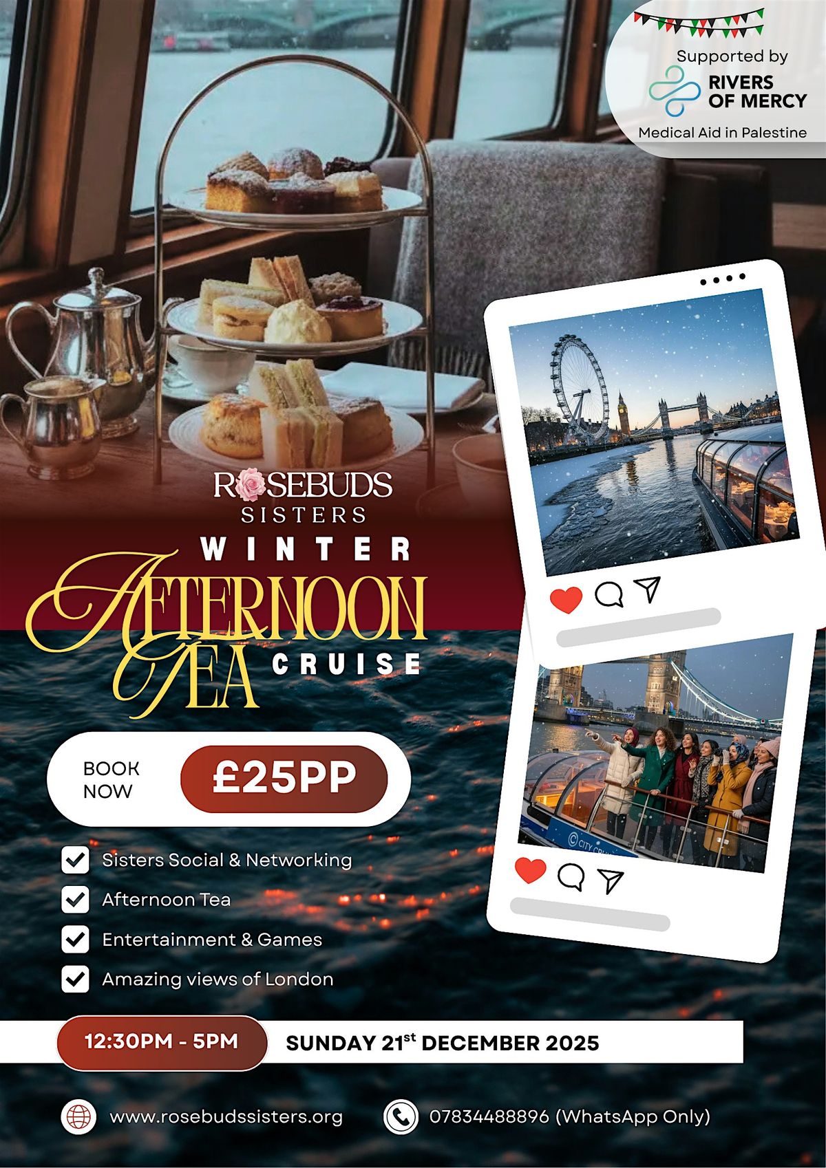 Winter Afternoon Tea Cruise, 21 December | Event in London | AllEvents