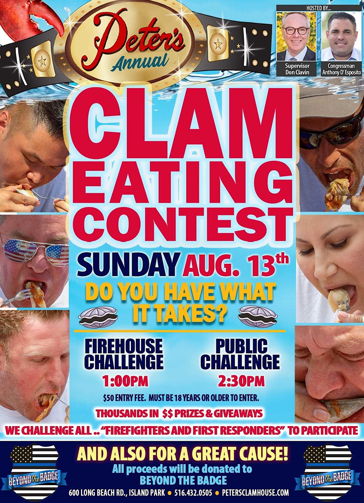 Peters Clam Bar, Clam Eating Contest, Peter's Clam Bar, Island Park, 13